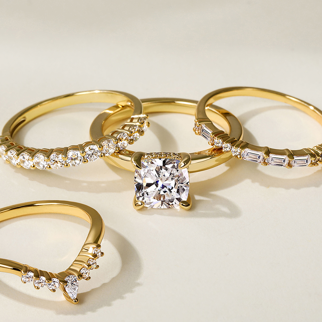 how to style cushion-cut engagement ring