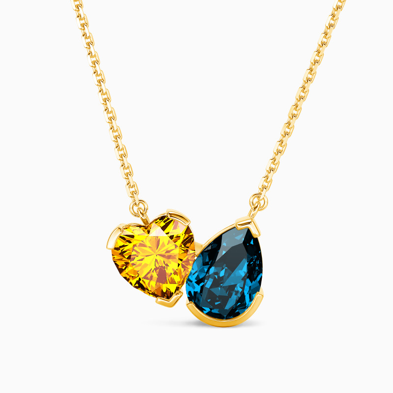 Yellow-Gemstone necklace