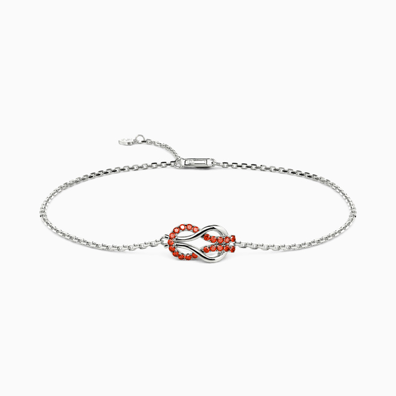 garnet Knot Bracelet
