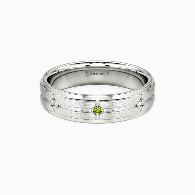 men's peridot rings