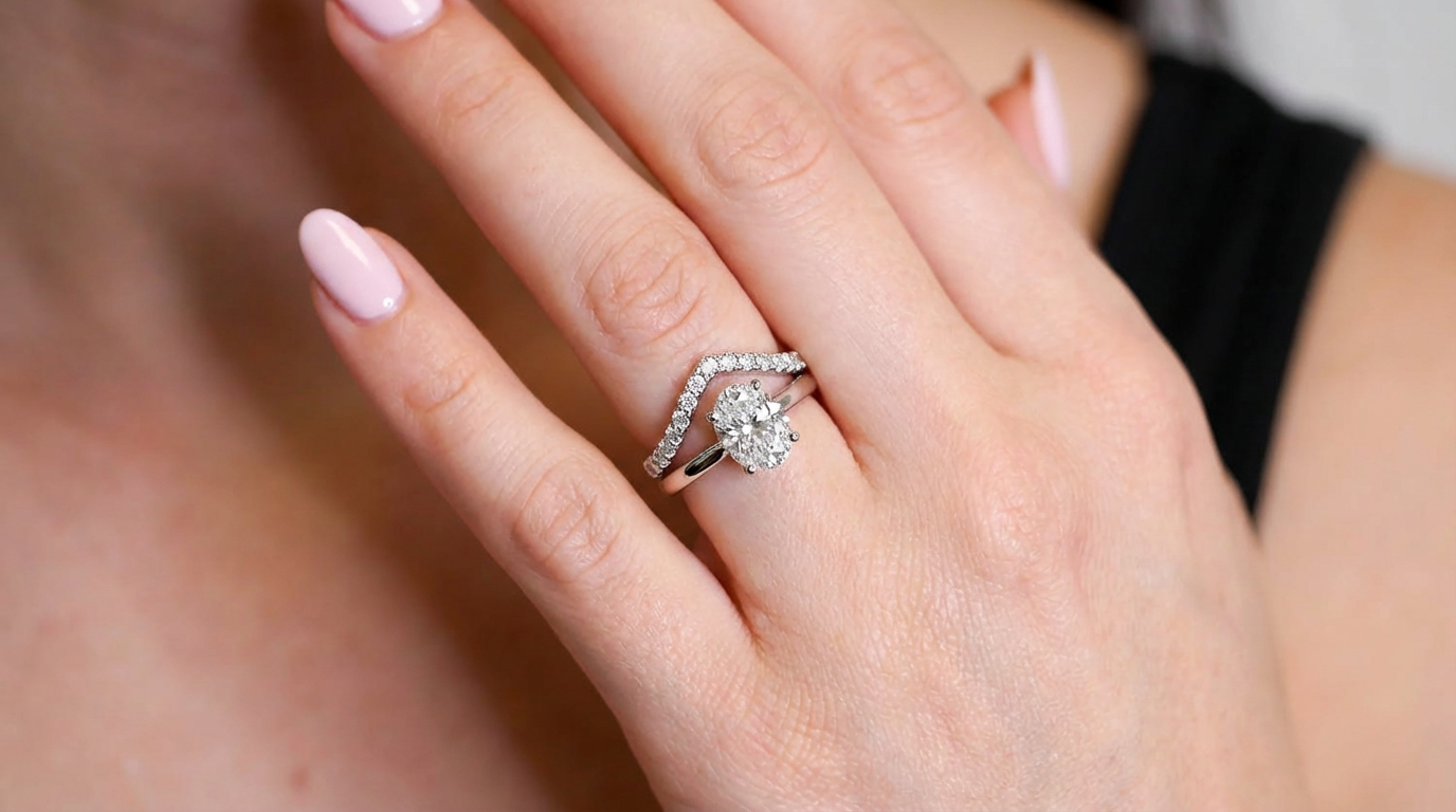 Curved Band Fits Your Engagement Ring