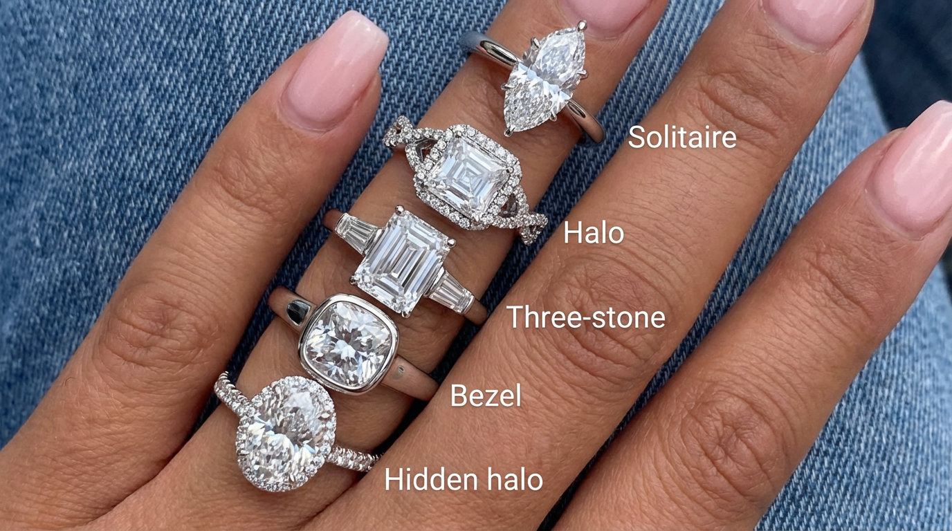 Popular Settings for 2 Carat Diamonds