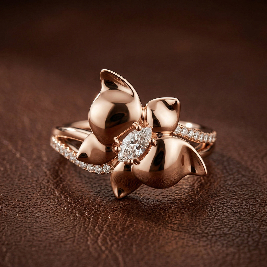 butterfly orchid ibspired ring