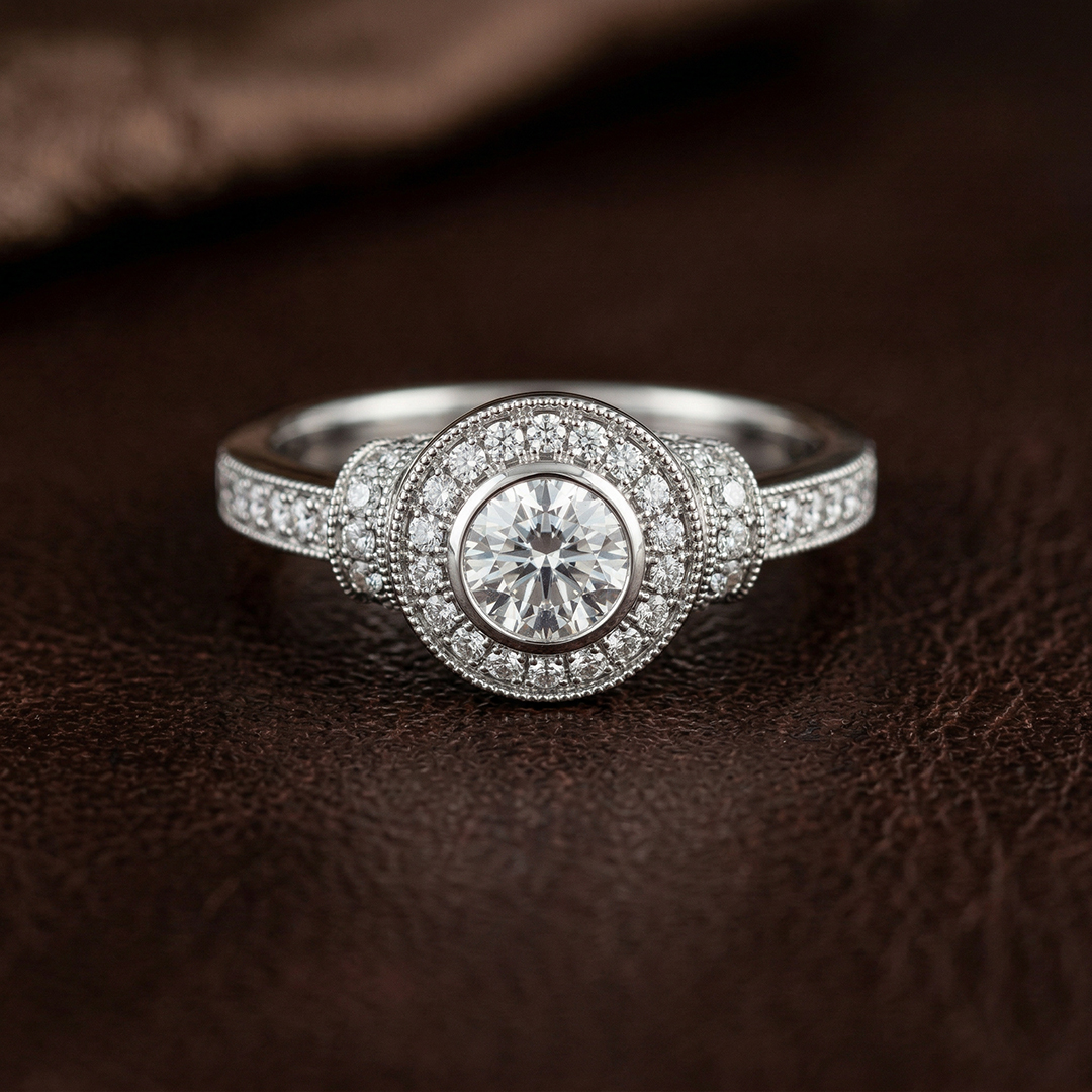 Art Deco engagement ring