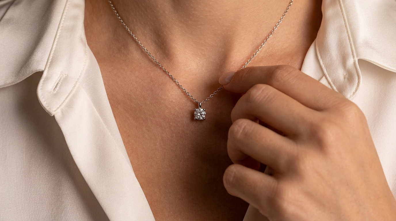 Solitaire Pendant necklace