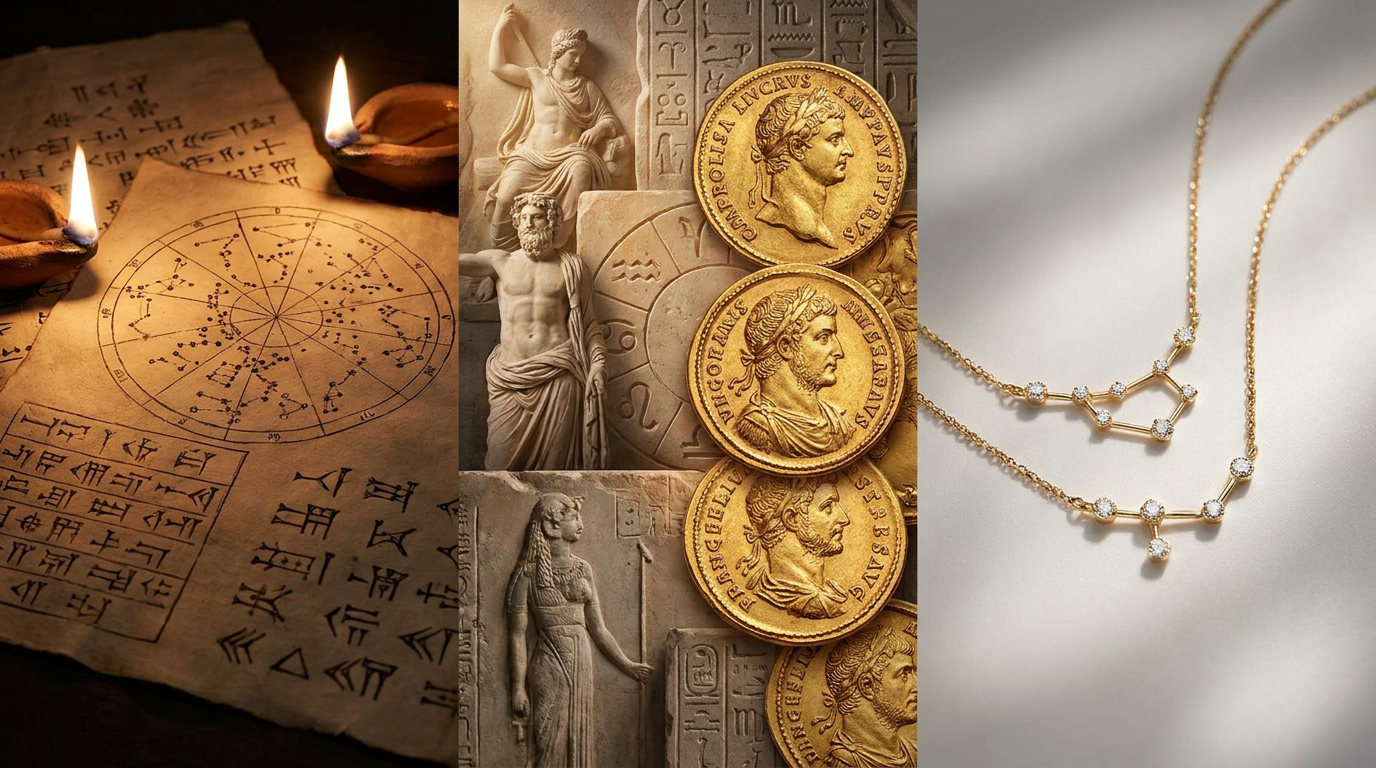Zodiac necklaces history evolution