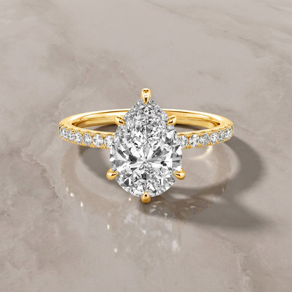 Pear Cut Engagement Ring