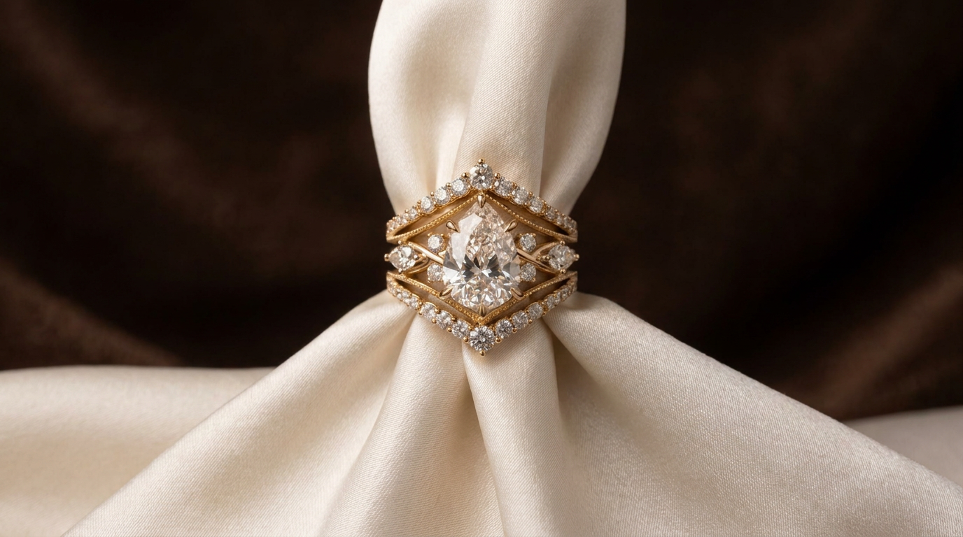 How to Wear a Pear-Shaped Ring?