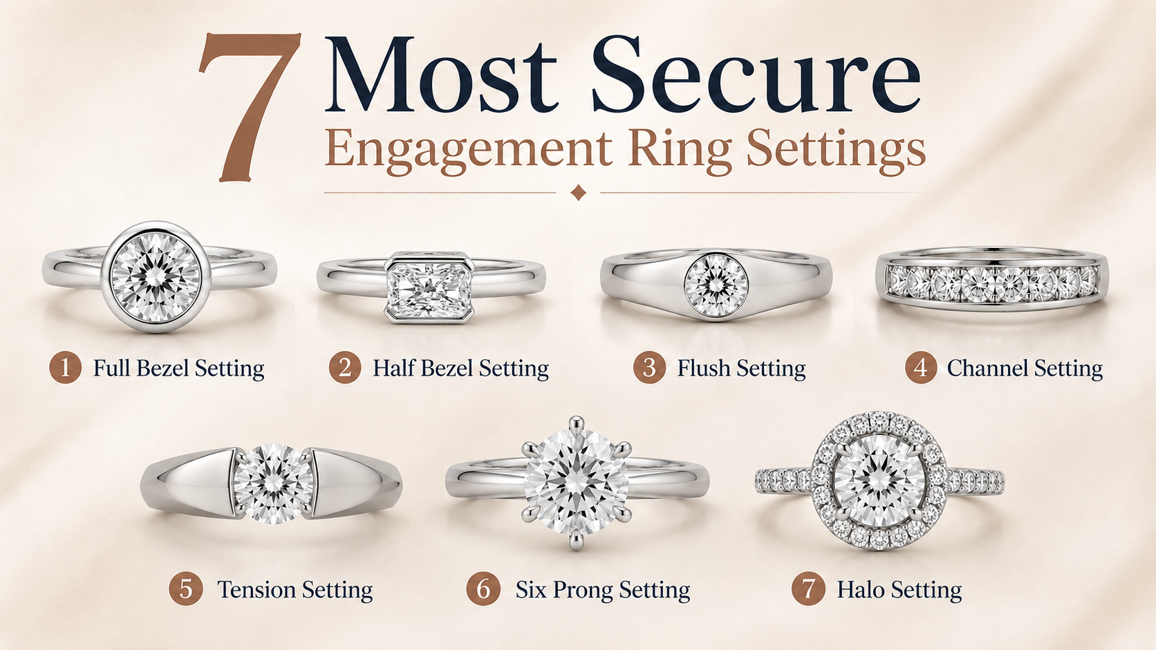 7 Most secure engagement ring settings
