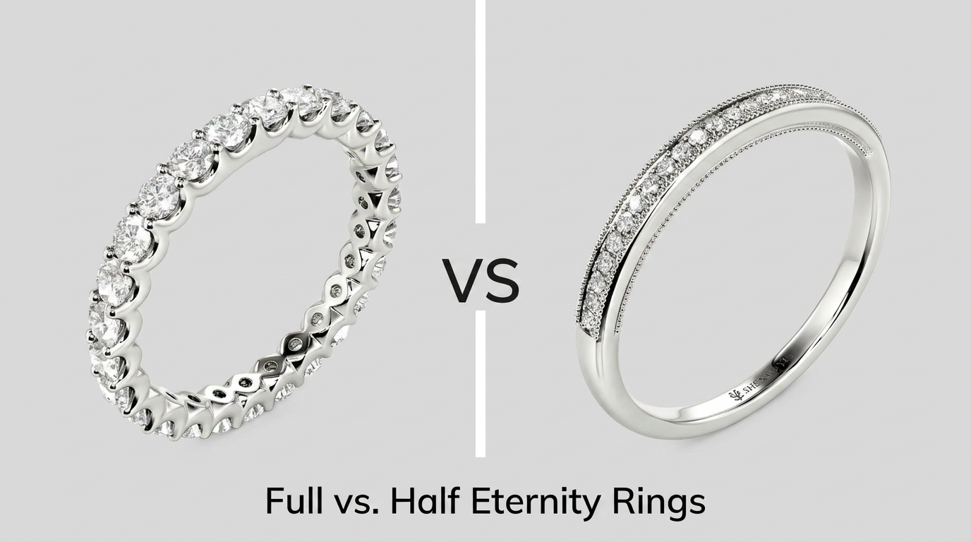 Full Eternity Rings vs. Half Eternity Rings