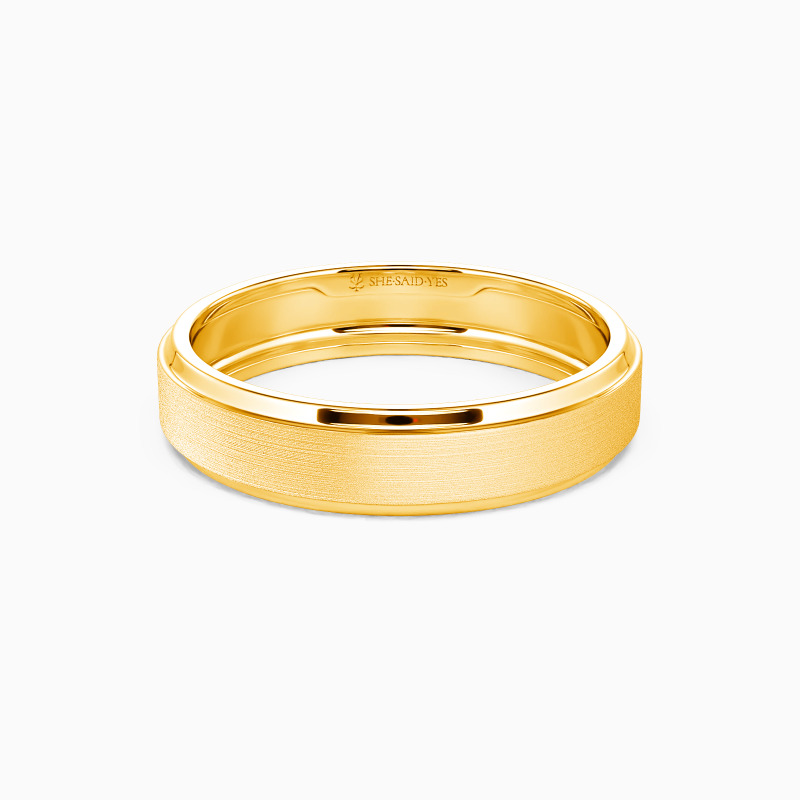Matte Brushed Men's Wedding Ring