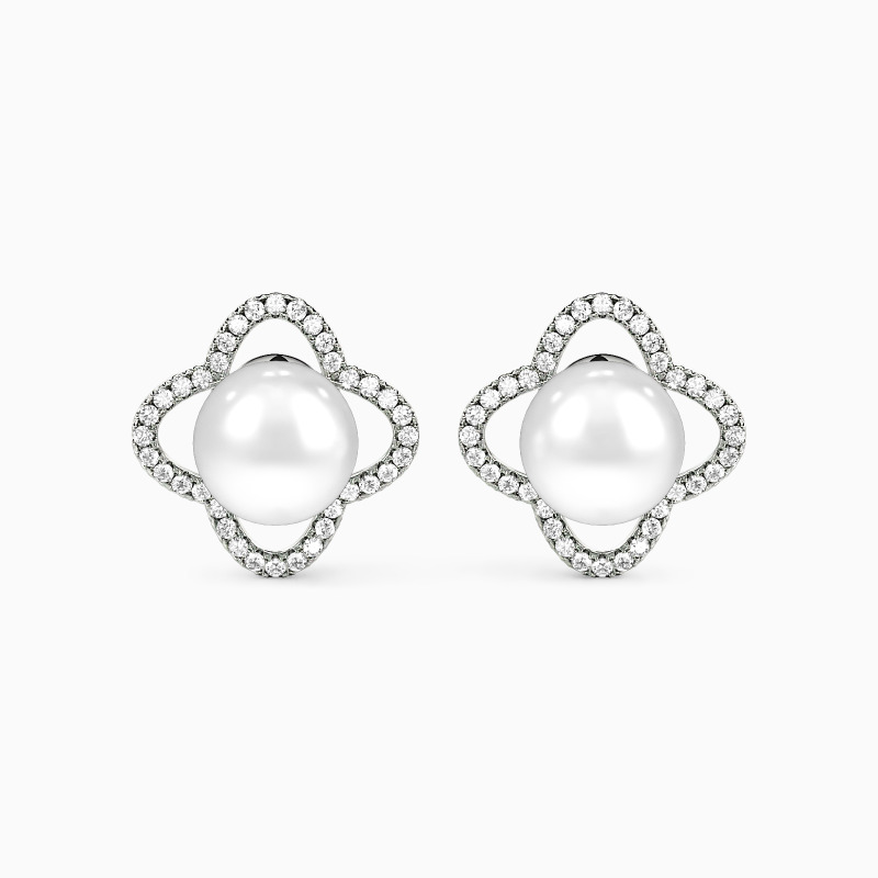 7.5-8.0mm freshwater pearl stud earrings