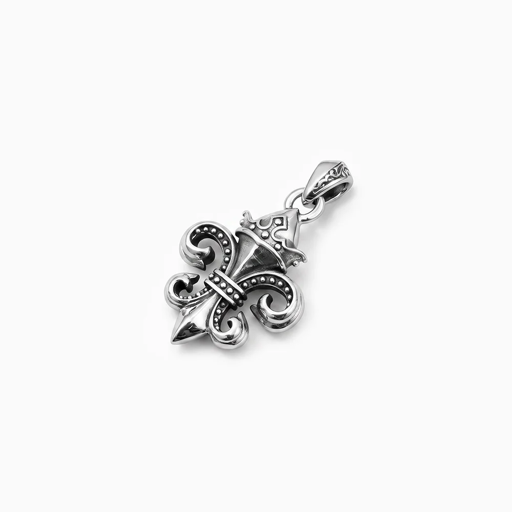 "Thorn & Crest" 925 Silver Men's Pendant