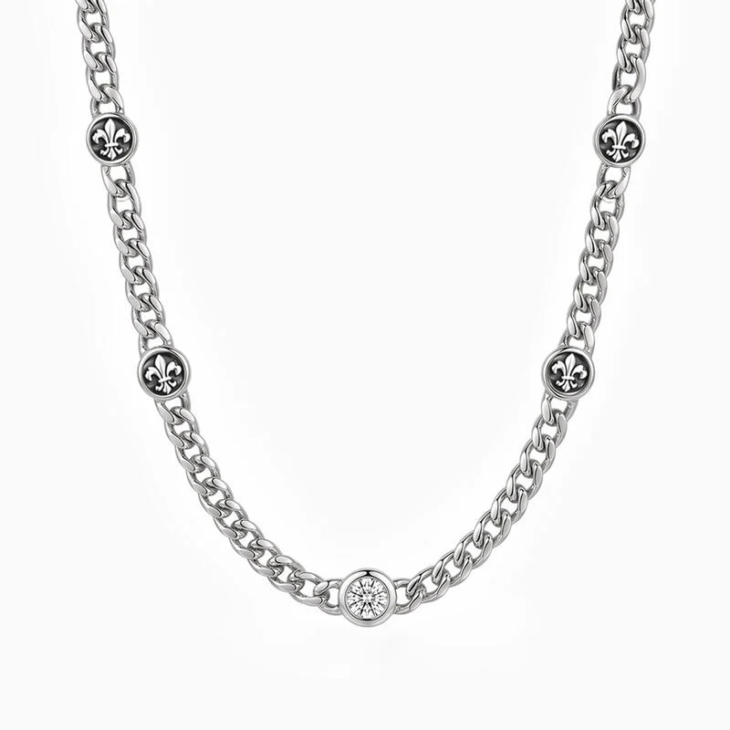"Lost Kingdom" 5mm 925 Silver Cuban Link Necklace
