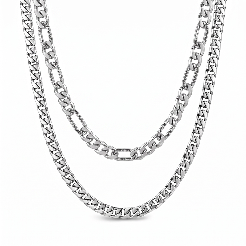 men's jewelry trends: layered chains