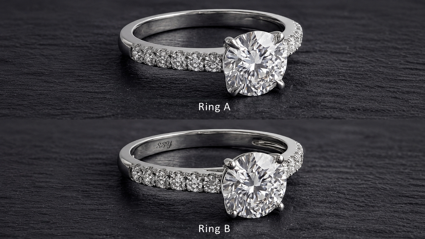 Engraved Ring vs. Non-Engraved Ring