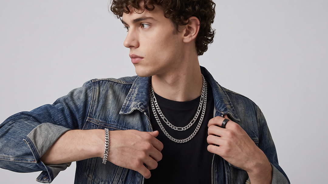 how to style men's jewelry