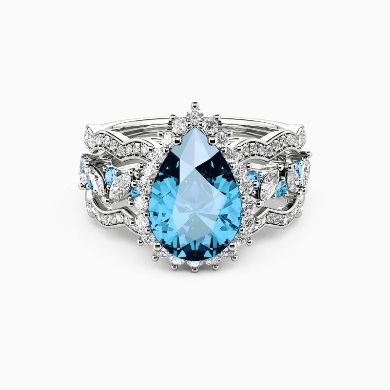 Pear Cut Bridal Set