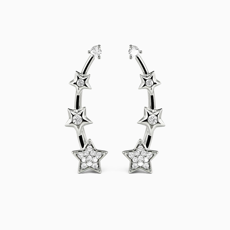 "Twinkle Star" Climber Earrings