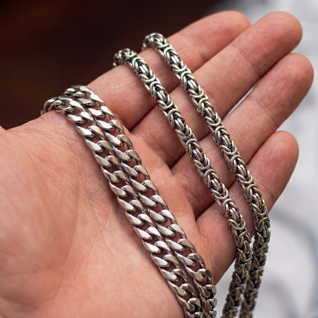 Men’s Silver Necklace Guide to Choosing the Right Chain