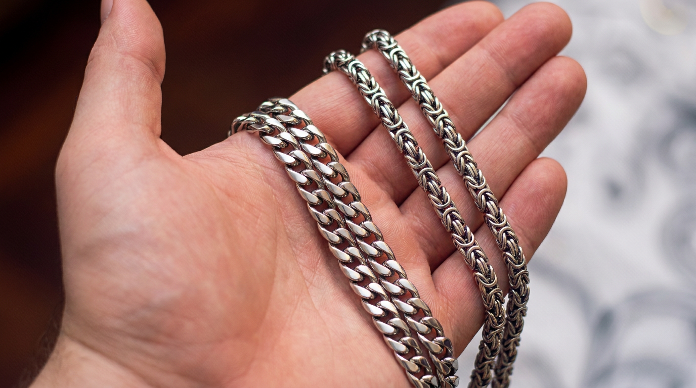 Men’s Silver Necklace Guide to Choosing the Right Chain