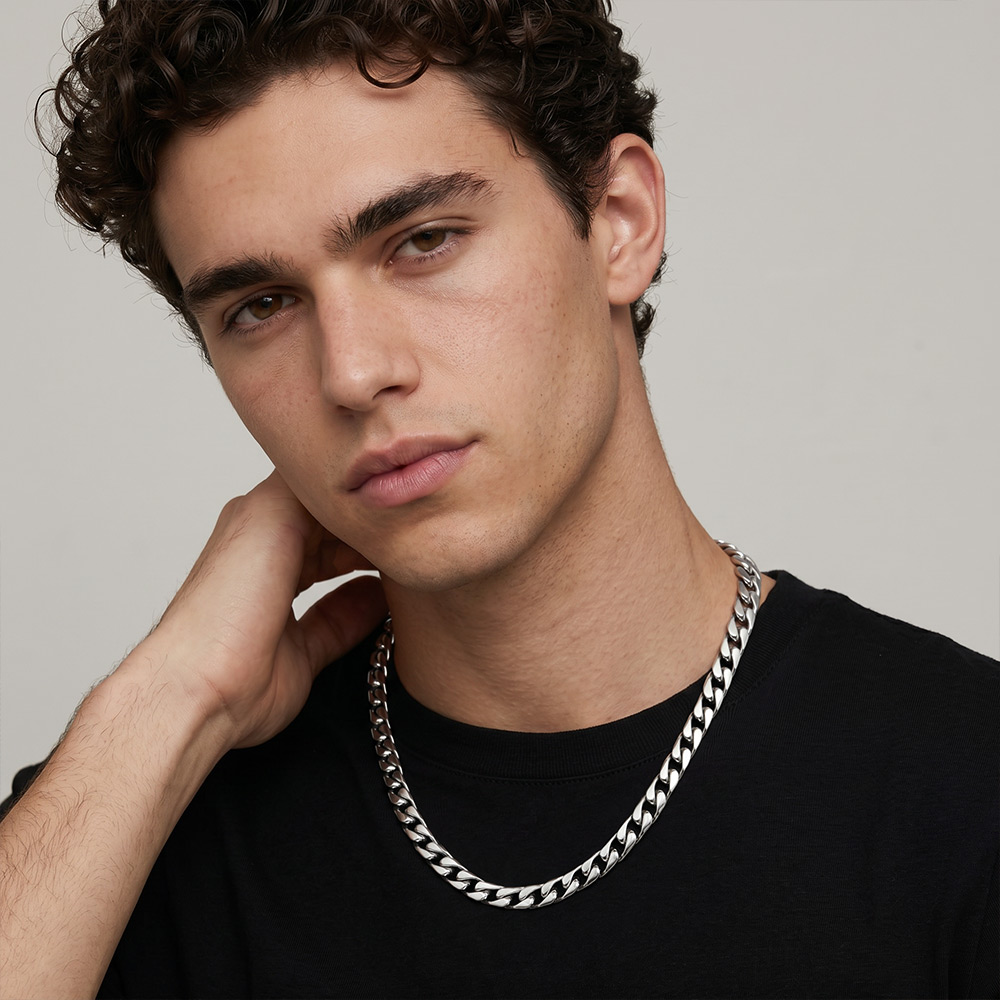 925 Silver Cuban Link Necklace