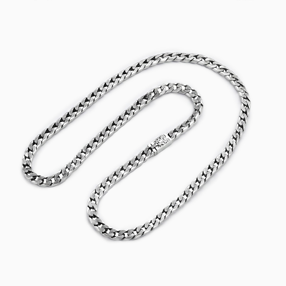 7mm 925 Silver Cuban Link Necklace
