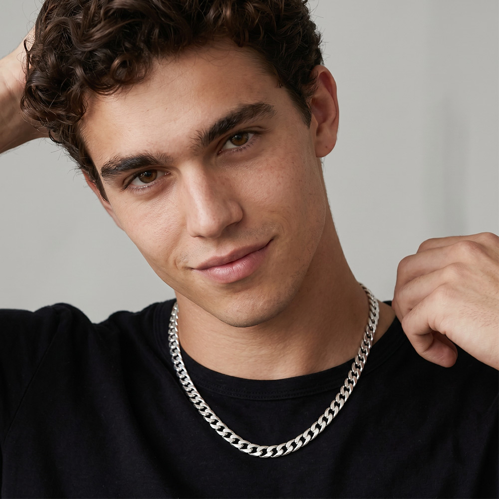 7mm 925 Silver Cuban Link Necklace