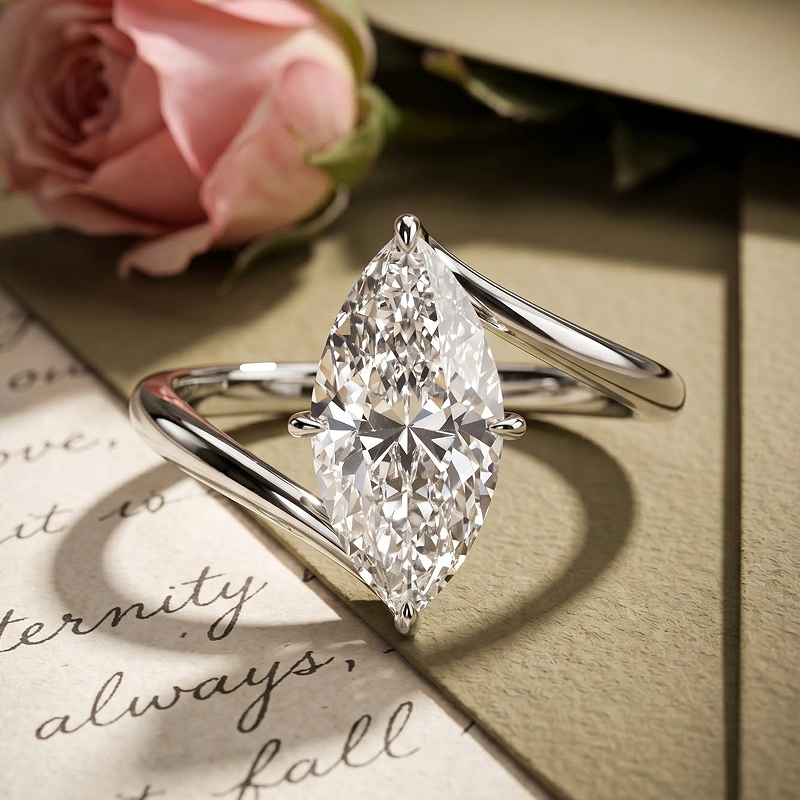 lab-grown diamond marquise engagement rings