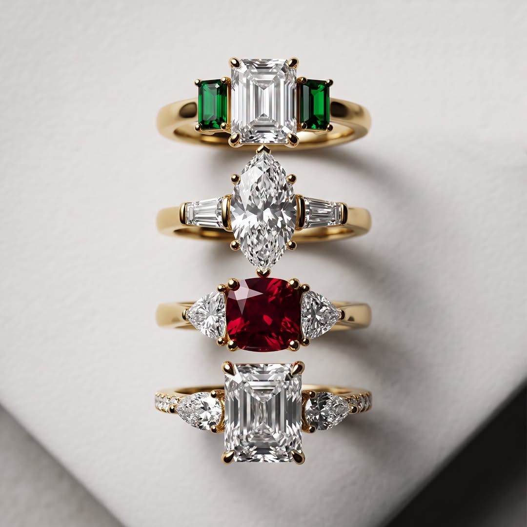 Birthstone Engagement Rings