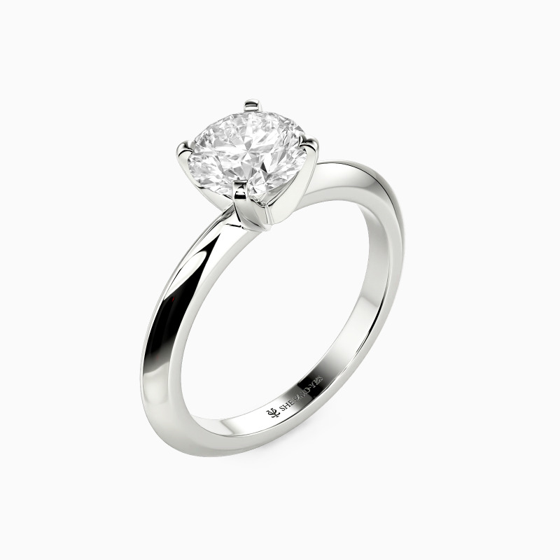 platinum solitaire engagement ring