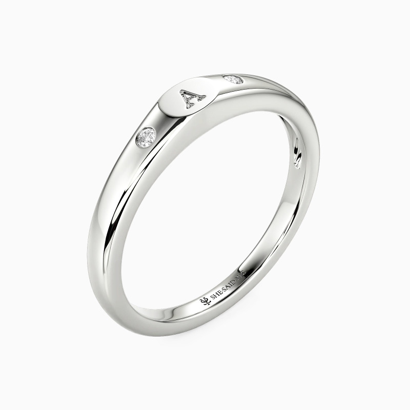 Initial Signet Ring