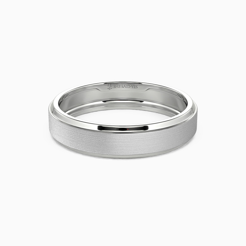 Matte Brushed Men's Wedding Ring
