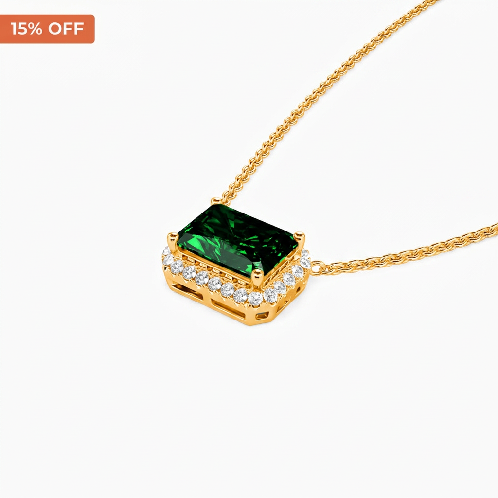 15% Off Radiant Cut Necklace
