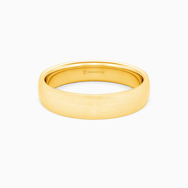 Textured wedding bands
