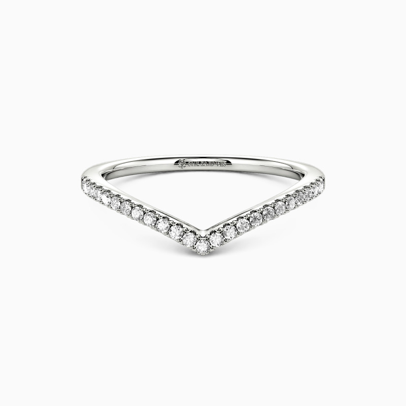 Curved wedding band