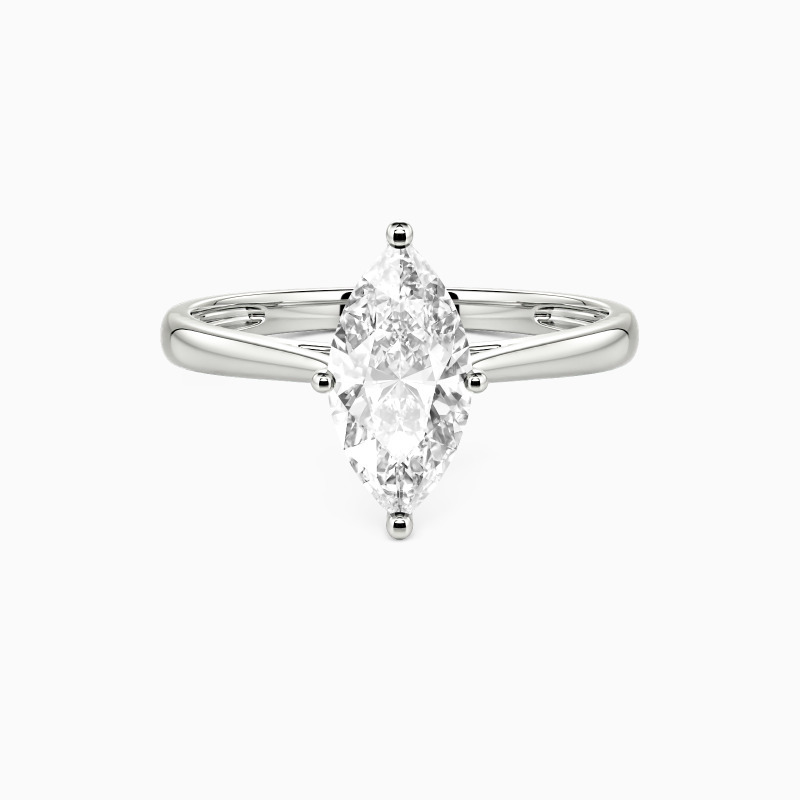 1ct Marquise Cut Solitaire Engagement Ring