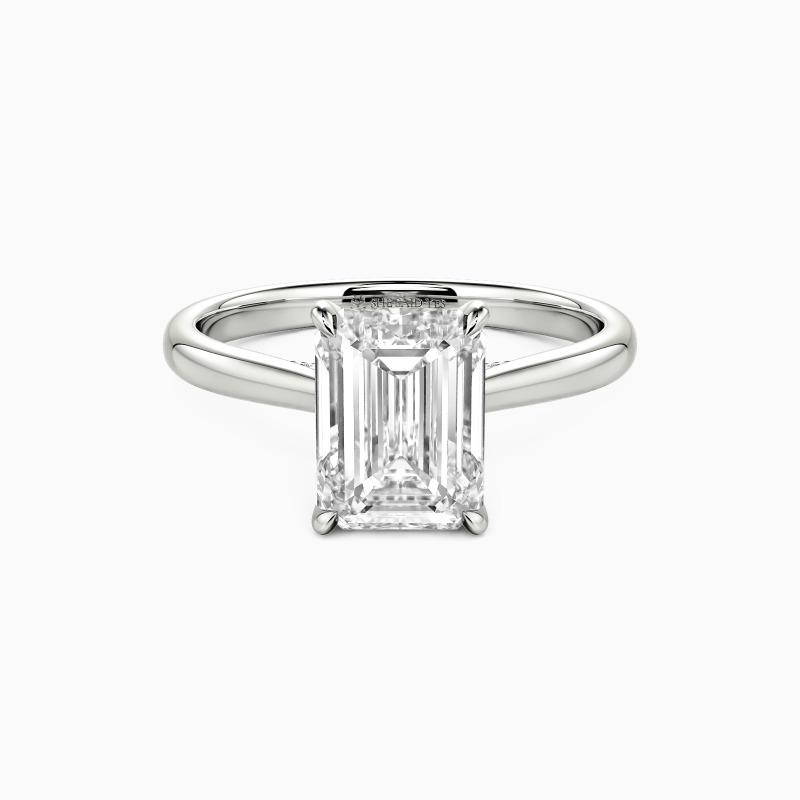 Emerald Cut Solitaire Engagement Ring